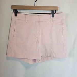 J. Crew Womens Pink Chino Shorts Size 4 Re-Imagined Cotton Blend Summer